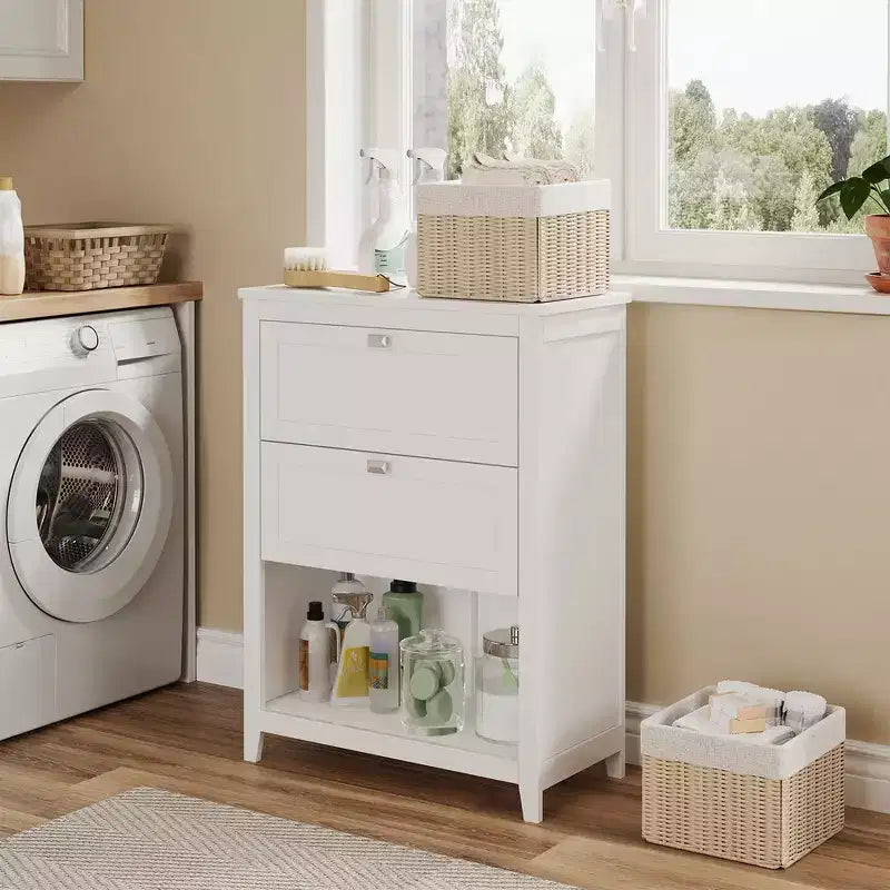 Meuble de rangement polyvalent avec séparateurs, paniers et tiroirs réglables - Solution d'organisation élégante