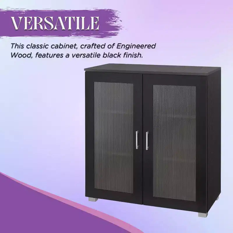 Meuble de rangement d'appoint à 2 portes, buffet bas, placard de rangement au sol pour cuisine, salle à manger, salon, entrée