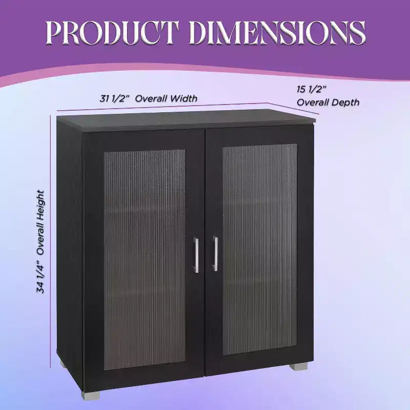 Meuble de rangement d'appoint à 2 portes, buffet bas, placard de rangement au sol pour cuisine, salle à manger, salon, entrée