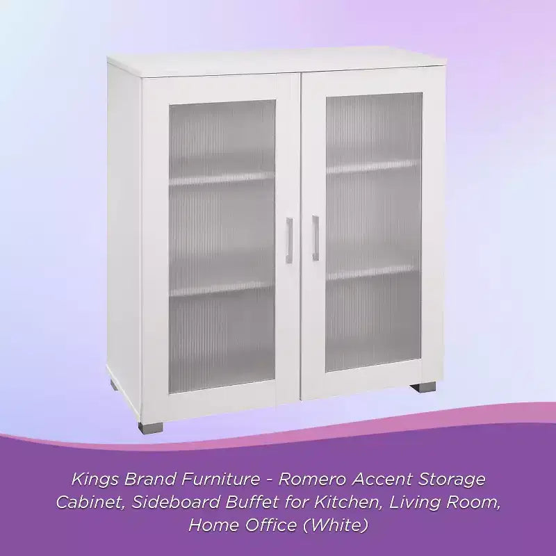 Meuble de rangement d'appoint à 2 portes, buffet bas, placard de rangement au sol pour cuisine, salle à manger, salon, entrée