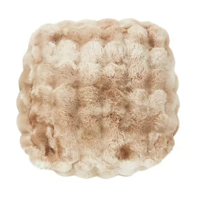 Pouf en fausse fourrure bouclette Plush Bubble