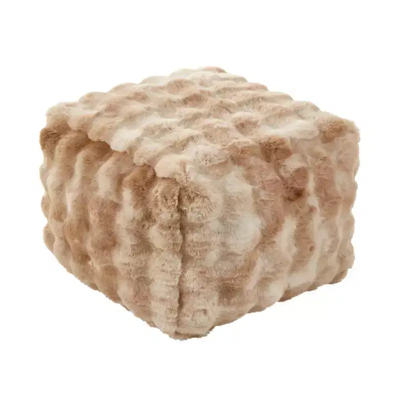 Pouf en fausse fourrure bouclette Plush Bubble
