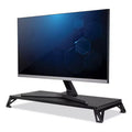 Lo Riser Monitor Stand, For 32 Monitors, 24 x 11 x 2 to 3, Black, Supports 30 lb
