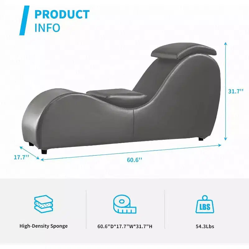 Fauteuil de méditation de 150 cm avec coussin appui-tête réglable