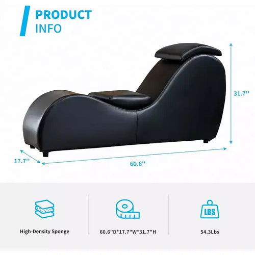 Fauteuil de méditation de 150 cm avec coussin appui-tête réglable