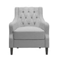 DHP Lannon Upholstered Accent Chair, Light Gray Linen