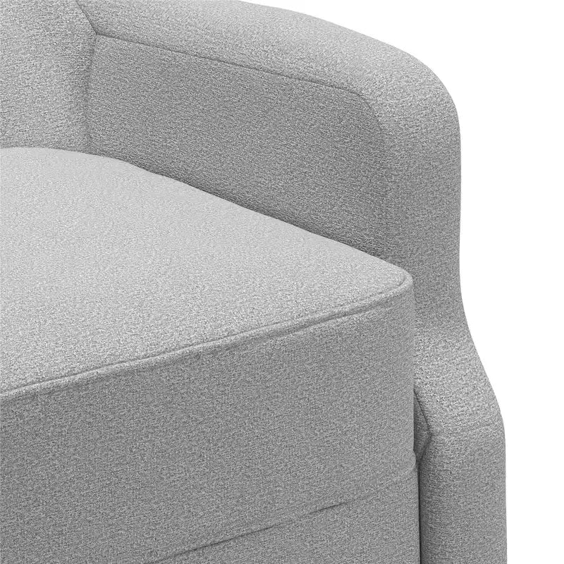 Fauteuil d'appoint rembourré, lin gris clair