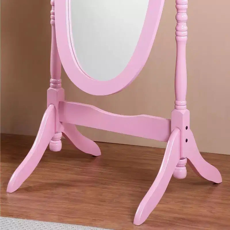 Exquisit Miroir sur pied en bois : un clin d'œil à l'élégance de la reine Anne