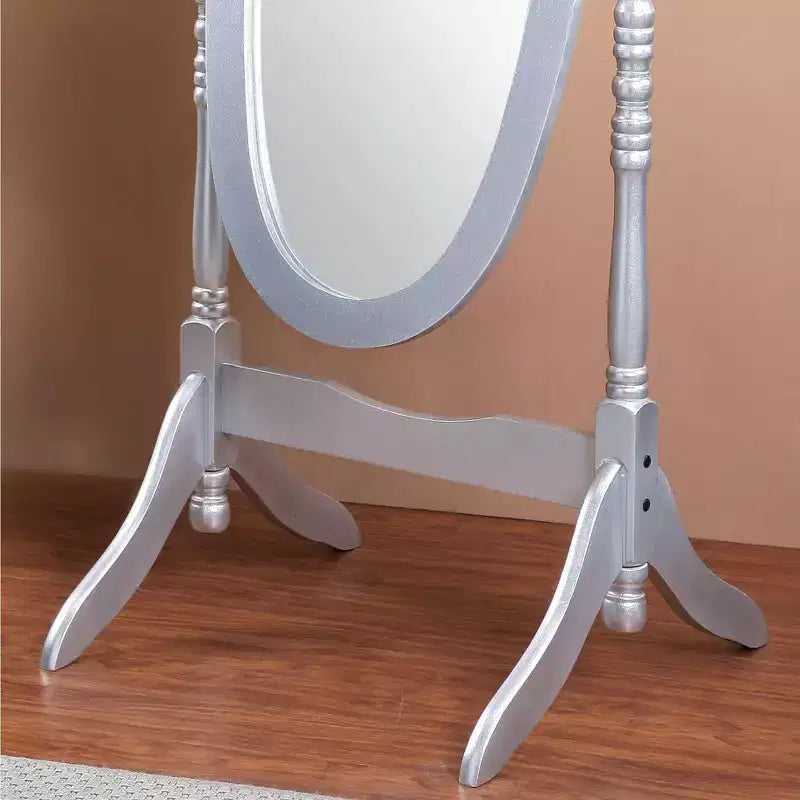 Exquisit Miroir sur pied en bois : un clin d'œil à l'élégance de la reine Anne