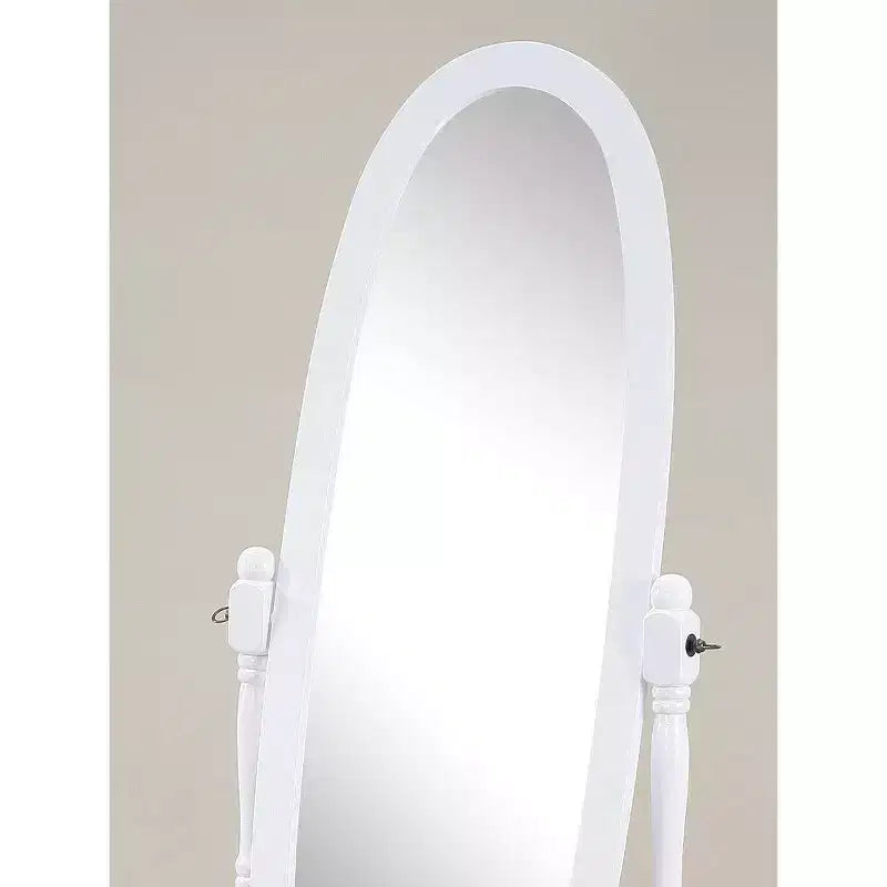 Exquisit Miroir sur pied en bois : un clin d'œil à l'élégance de la reine Anne