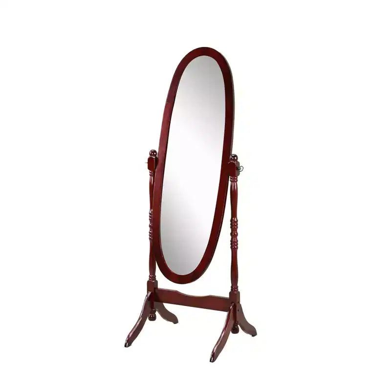 Exquisit Miroir sur pied en bois : un clin d'œil à l'élégance de la reine Anne