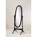 Exquisite Wooden Floor Mirror: A Nod to Queen Anne Elegance