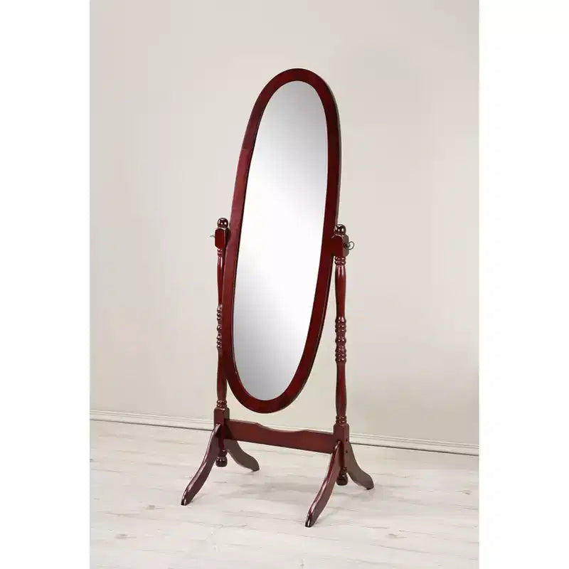 Exquisit Miroir sur pied en bois : un clin d'œil à l'élégance de la reine Anne