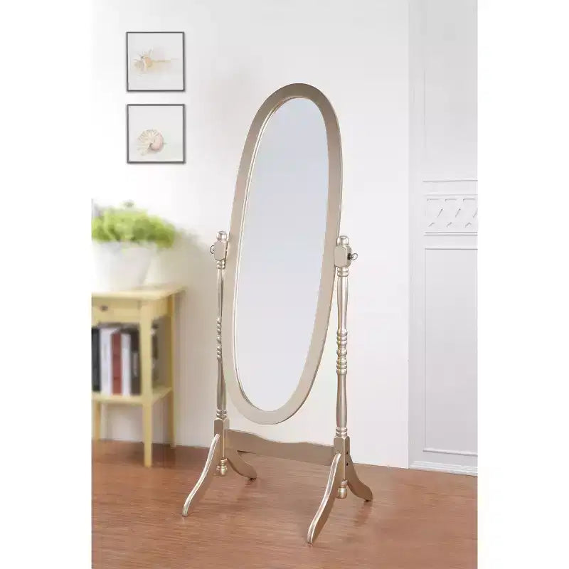 Exquisit Miroir sur pied en bois : un clin d'œil à l'élégance de la reine Anne