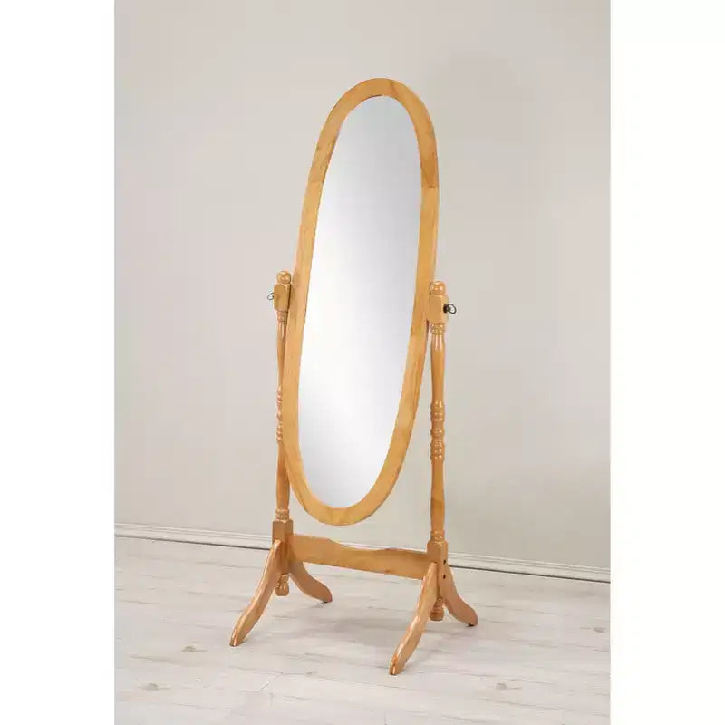 Exquisit Miroir sur pied en bois : un clin d'œil à l'élégance de la reine Anne