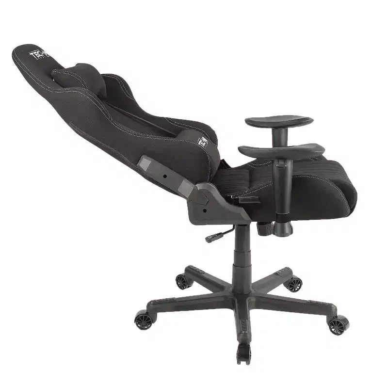 Chaise de Jeu Ergonomique Réglable Fauteuil de Bureau Pivotant à 360° avec Oreillers Tête et Lombaire, Inclinable à 90-150° pour Bureau et Domicile, 113kg Max, Noir