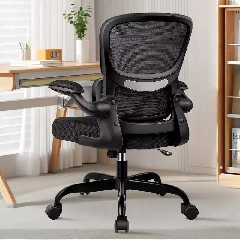 Chaise confortable en maille respirante avec support lombaire, accoudoirs relevables, chaise de jeu pour bureau à domicile