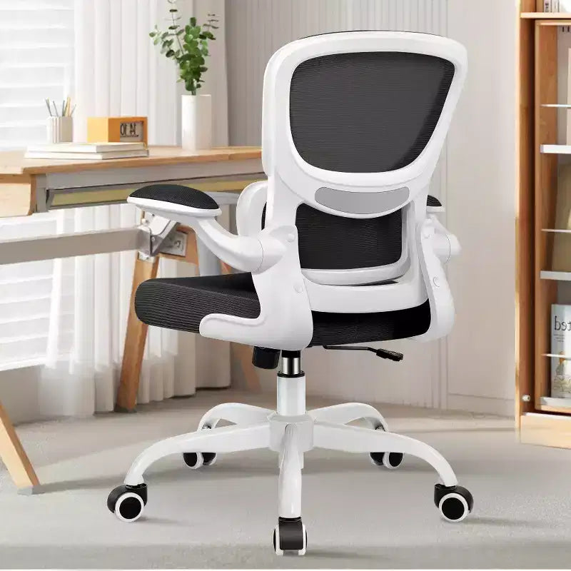 Chaise confortable en maille respirante avec support lombaire, accoudoirs relevables, chaise de jeu pour bureau à domicile