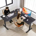 HOMDOX 63 x 55 Elec. L Shaped Corner-Standing-Desk w/Outlets/Mouse Pad/Hook HIG-Adjustable Home/Office/Writting/Gaming 2026 New Computer Workstation