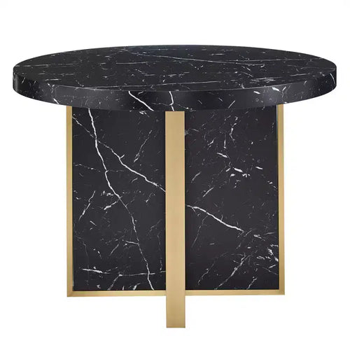 Devoe 43 Wide Faux Marble Round Dining Table - iNSPIRE Q