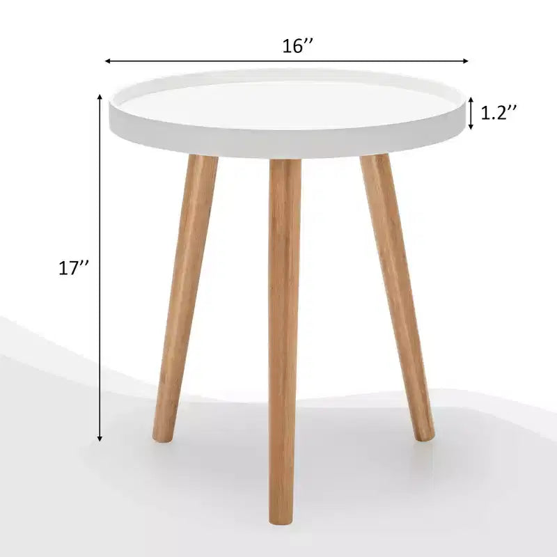 Table d'appoint ronde Canapé Table Basse Table d'appoint Table de Chevet Maison