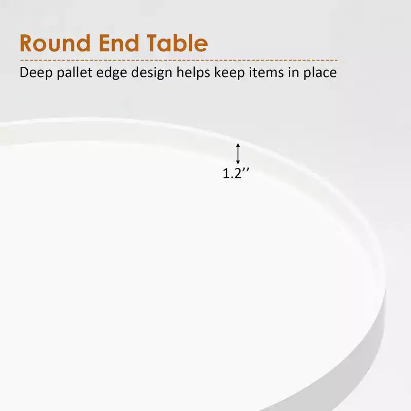 Table d'appoint ronde Canapé Table Basse Table d'appoint Table de Chevet Maison