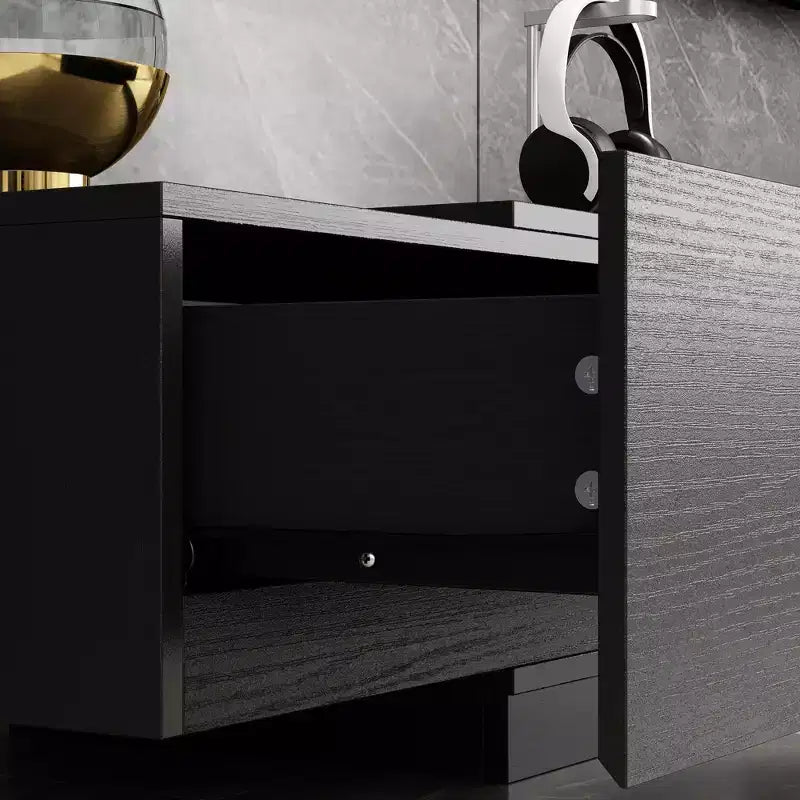 Meuble TV avec tiroirs de rangement et étagères